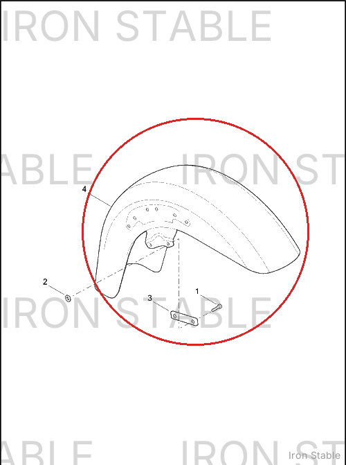 Harley-Davidson Fender, Front/Pntd