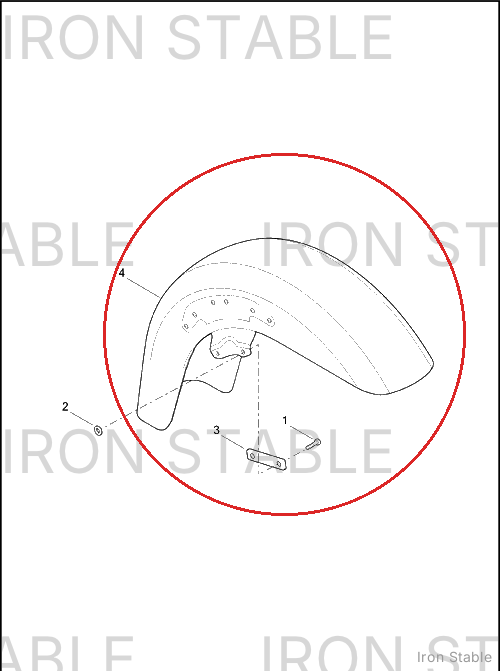 Harley-Davidson Fender, Front/Pntd