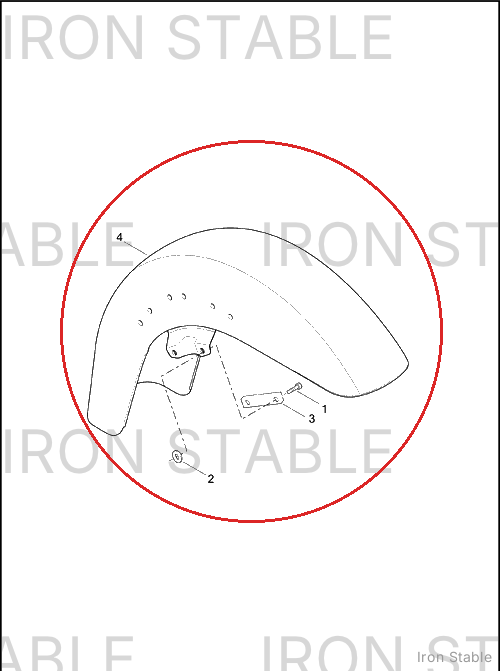 Harley-Davidson Fender, Front/Pntd