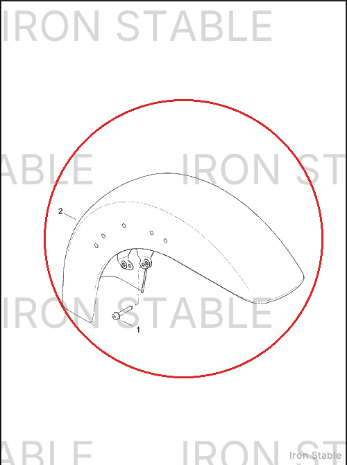 Harley-Davidson Fender, Front, Pntd