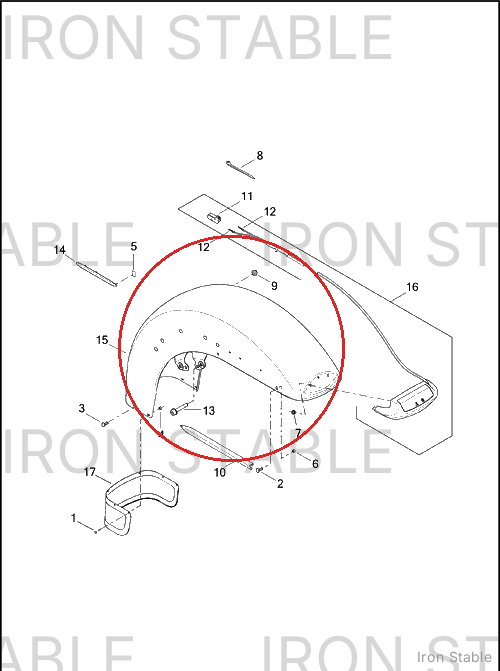 Harley-Davidson Fndr, Front Sub-Assembly, W/Nameplate H