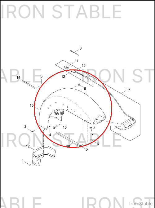 Harley-Davidson Fndr, Front Sub-Assembly, W/Nameplate H