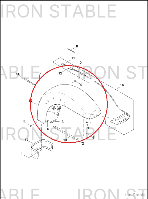 Harley-Davidson Ff, W/Nameplate Holes, Jup Blu
