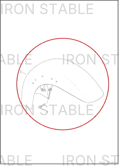 Harley-Davidson Fender, Fr, Sld