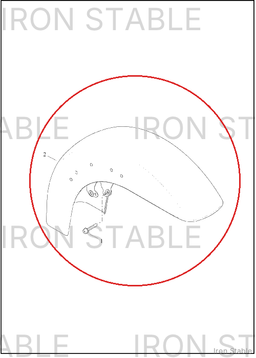 Harley-Davidson Fender, Fr, Sld