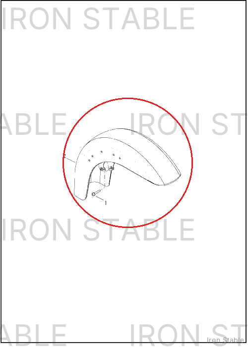 Harley-Davidson Fender, Fr, Sld