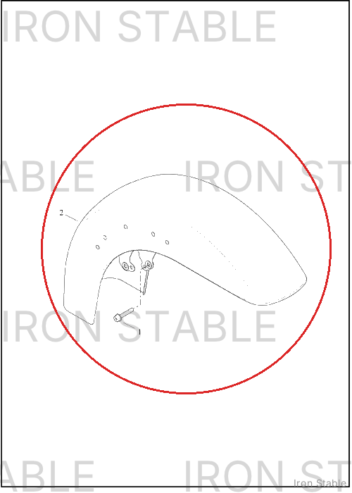 Harley-Davidson Fender, Fr, Solid