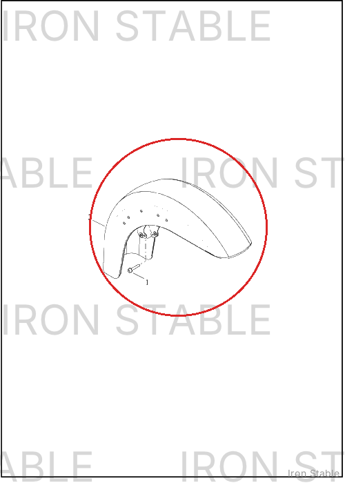 Harley-Davidson Fender, Fr, Sld