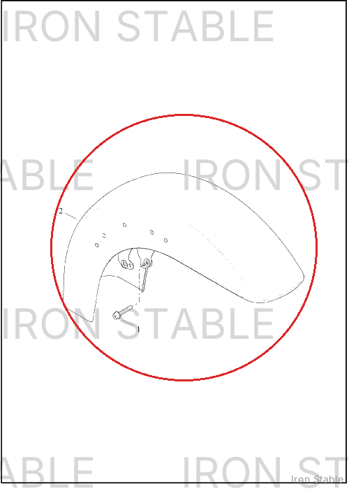 Harley-Davidson Fender, Fr, Sld