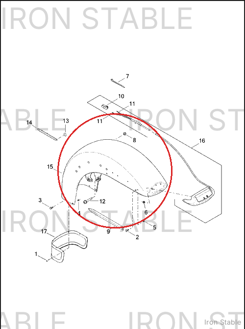 Harley-Davidson Fender, Sub-Assembly, Front, Hdi, Solid