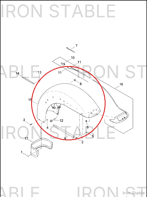 Harley-Davidson Fender, Sub-Assembly, Front, Hdi, Solid