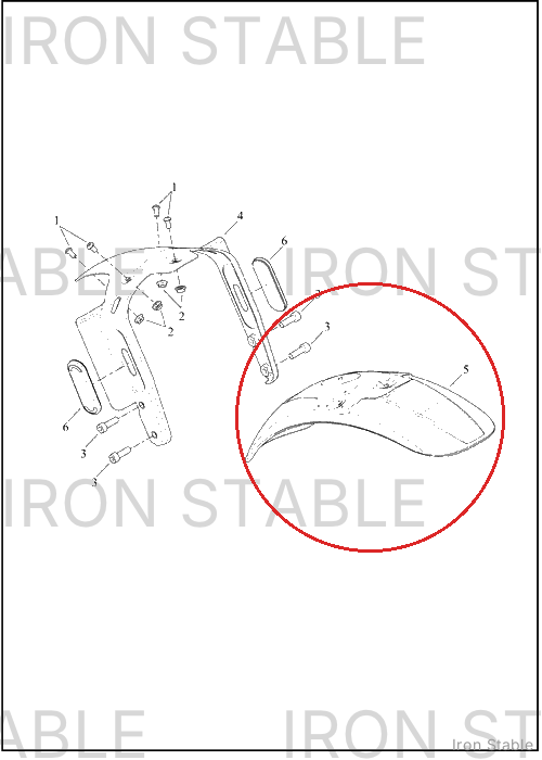 Harley-Davidson Fender, Fr, Solid