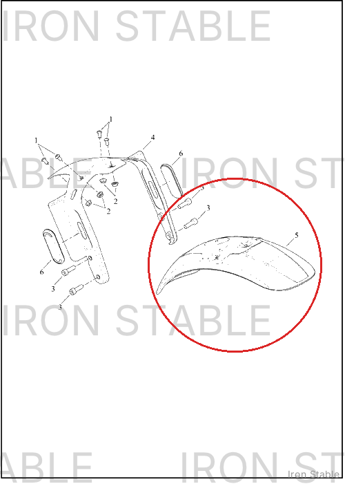 Harley-Davidson Fender, Fr, Sub-Assembly, Solid