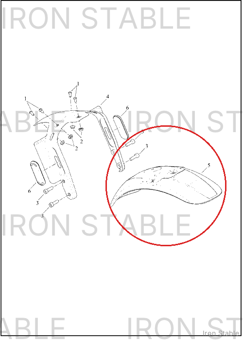Harley-Davidson Fender, Fr, Sub-Assembly, Solid