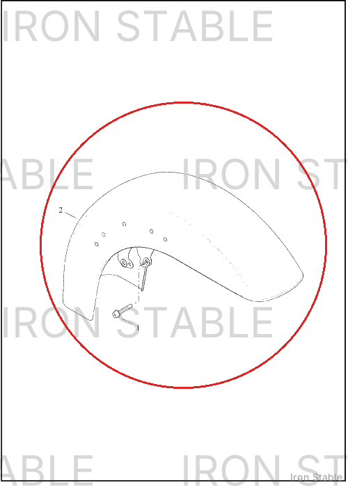 Harley-Davidson Fender, Fr, Sld