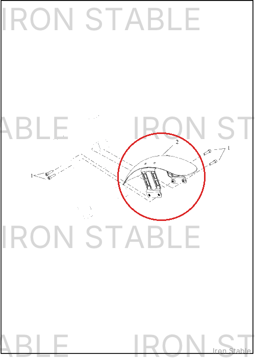Harley-Davidson Fender, Fr, Sub-Assembly, Solid