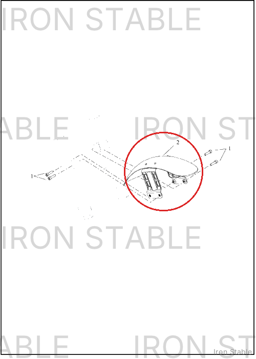 Harley-Davidson Fender, Fr, Sub-Assembly, Solid