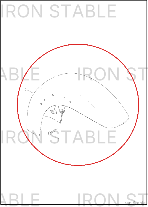 Harley-Davidson Fender, Fr, Solid