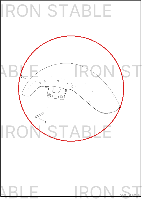 Harley-Davidson Fender, Fr, Sub-Assembly, Pnstrp