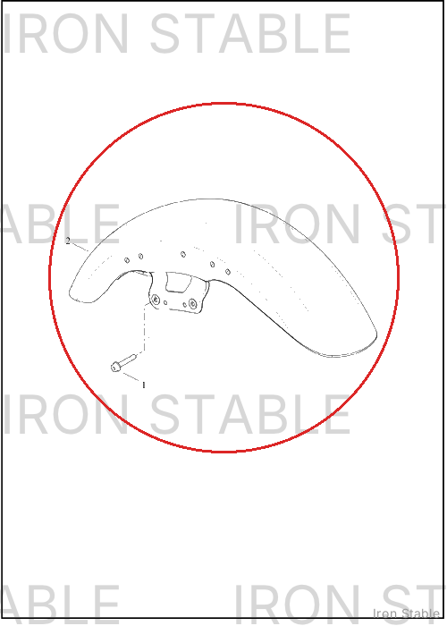 Harley-Davidson Fender, Fr, Sub-Assembly, Pnstrp