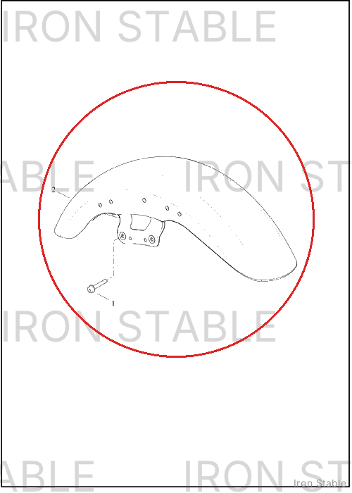 Harley-Davidson Fender, Fr, Sub-Assembly, Fade