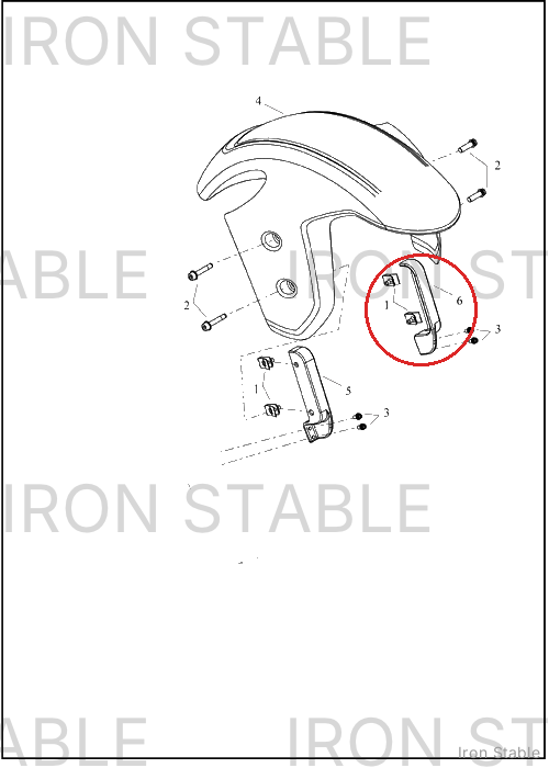 Harley-Davidson Support, Fr Fnd, Lh