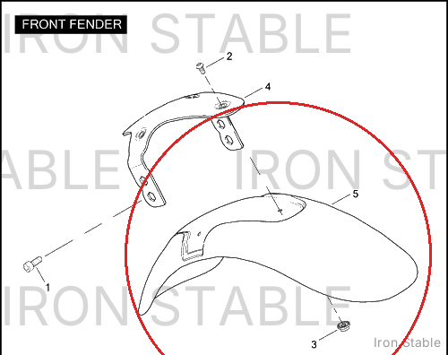 Harley-Davidson Skin, Front Fndr, Short