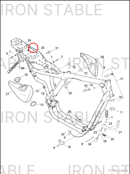 Harley-Davidson Fender, Rr, X