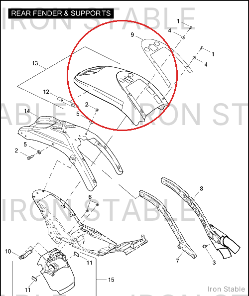 Harley-Davidson Skin Assembly, Rr Fndr