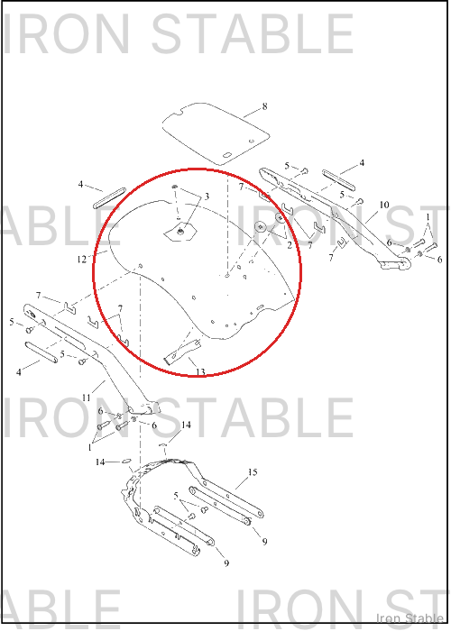 Harley-Davidson Fender, Rr, Prime
