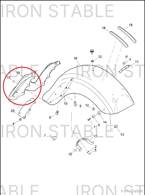 Harley-Davidson Fascia, Rf, Deep Shrwd Prl