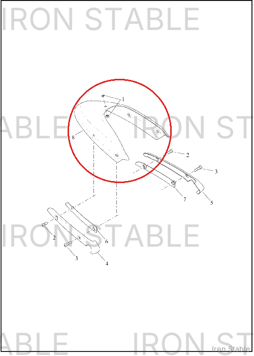 Harley-Davidson Fender, Rr, Sub-Assembly, Solid