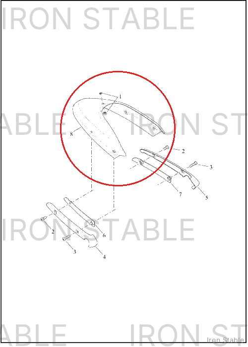 Harley-Davidson Fender, Rr, Sub-Assembly, Solid