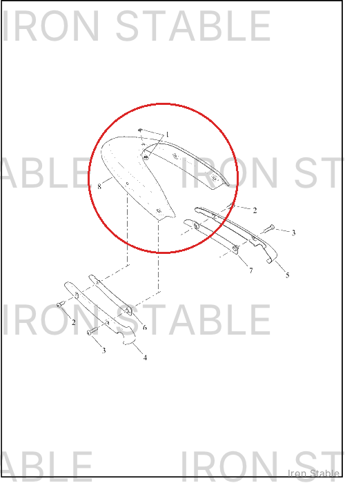 Harley-Davidson Fender, Rr, Sub-Assembly, Solid