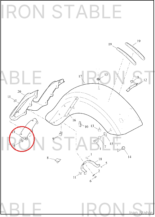 Harley-Davidson Fender, Rr, Assembly, Solid