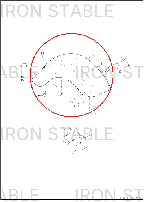 Harley-Davidson Fender, Rr, Assembly, Sld