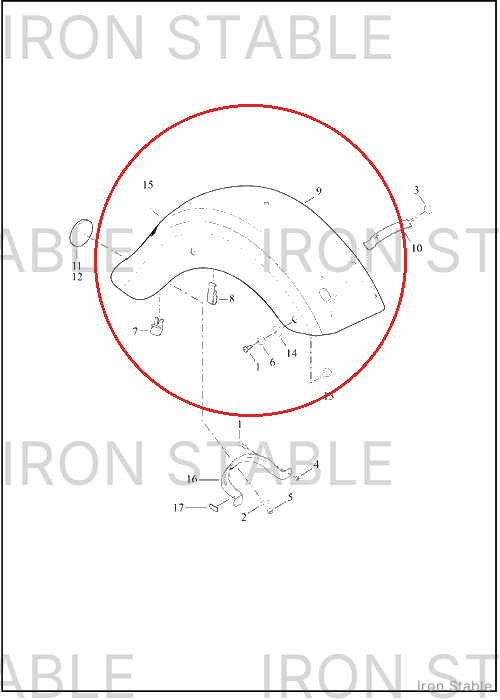 Harley-Davidson Fender, Rr, Assembly, Hdi, Sld