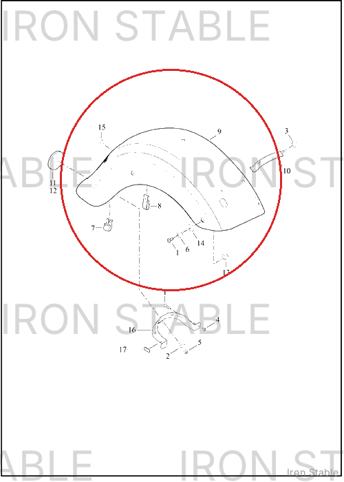 Harley-Davidson Fender, Rr, Assembly, Hdi, Sld