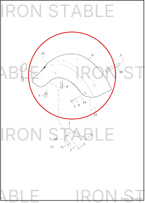 Harley-Davidson Fender, Rr, Assembly, Hdi, Sld
