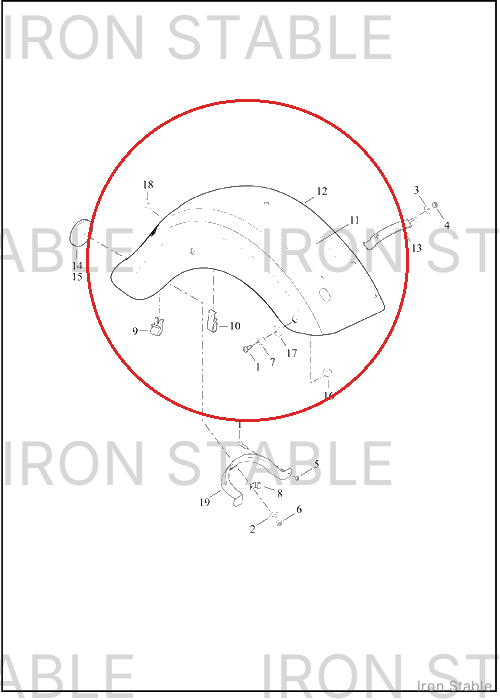 Harley-Davidson Fender, Rr, Assembly, Sld