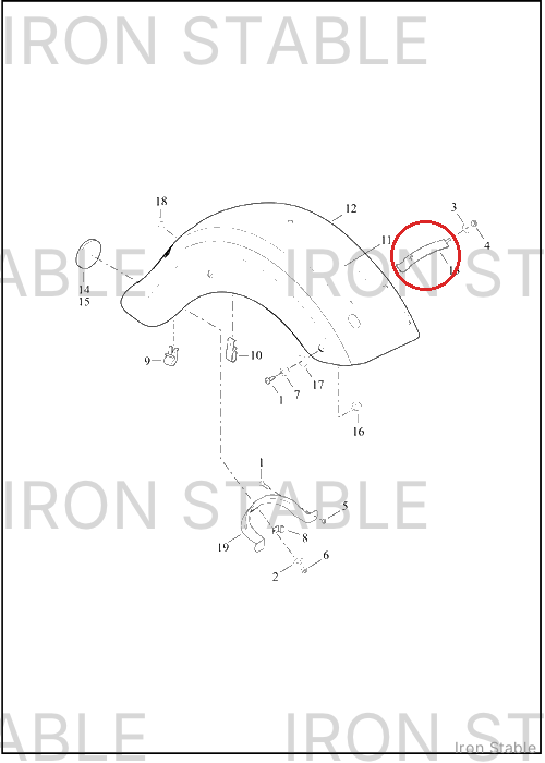 Harley-Davidson Fender, Rr, Assembly, Sld