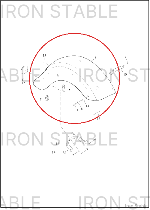 Harley-Davidson Fender, Rr, Assembly, Sld