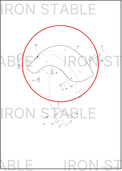 Harley-Davidson Fender, Rr, Assembly, Sld