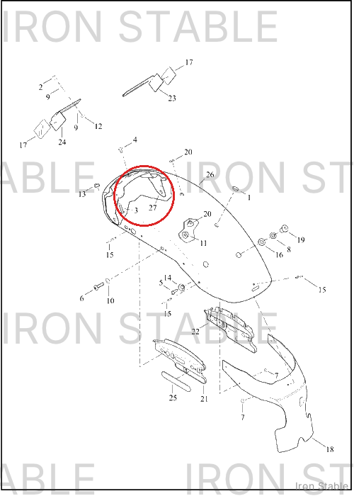 Harley-Davidson Support, Rr Fnd, Brace