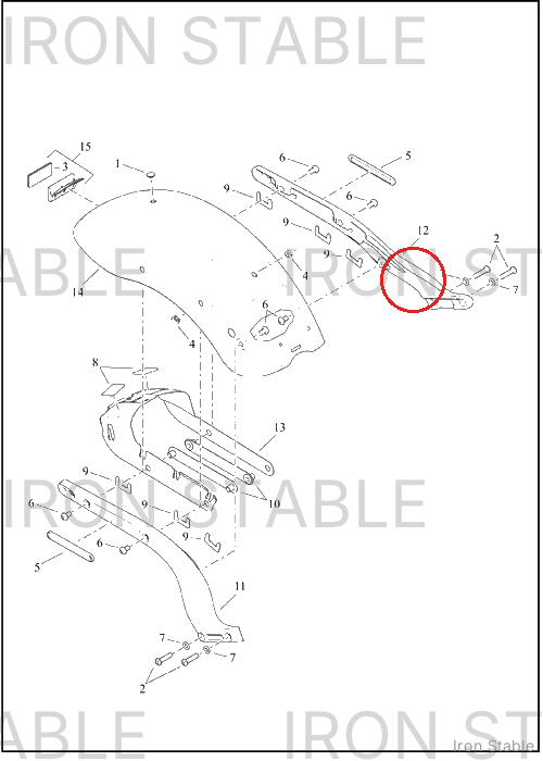 Harley-Davidson Support, Rr Fnd, Lh