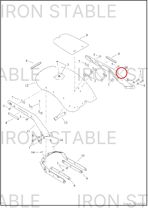 Harley-Davidson Support, Rr Fnd, Lh