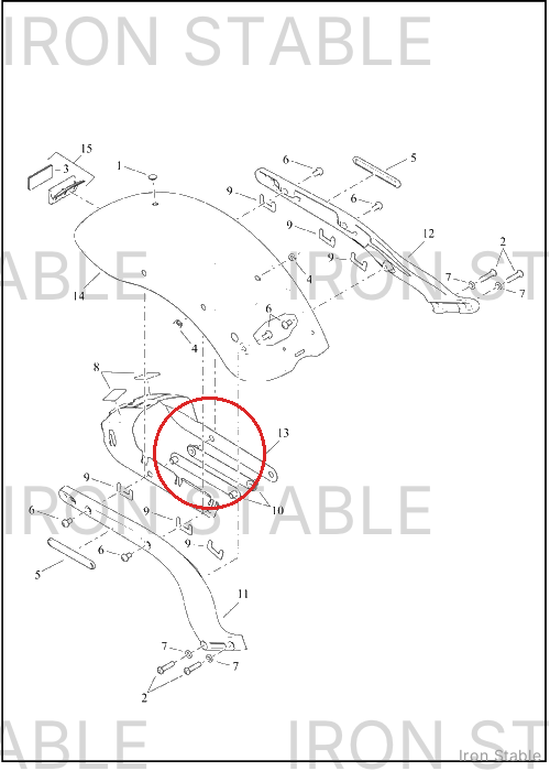 Harley-Davidson Support, Rr Fnd, Reinforcement
