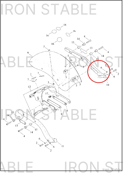 Harley-Davidson Support, Rr Fnd, Lh