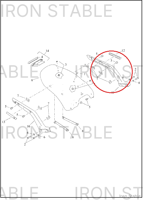 Harley-Davidson Support, Rr Fnd, Lh
