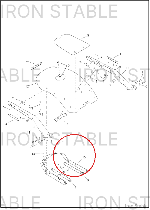 Harley-Davidson Support, Rr Fnd, Reinforcement